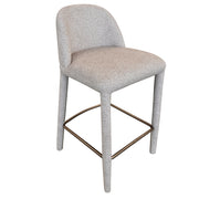 Kiara 26" Counter Stool - Beige Textured Fabric-DECOROLALA