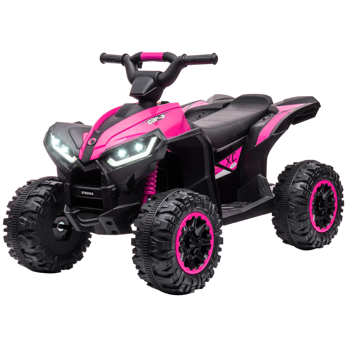 Kids 4 Wheeler Quad with Music, Headlights, High & Low Speed, Kids ATV for 3-5 Years Old Boys & Girl-Toys & Games > Baby & Toddler Toys > Electric Ride-On Toys > Electric Toy Cars-DECOROLALA