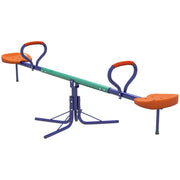 Kids Seesaw Swivel with 360 Degrees Rotating, Outdoor Playground Equipment for Backyard, Playground, Multicoloured-Toys & Games > Kids Outdoor Play > Gym Sets & Swings-DECOROLALA