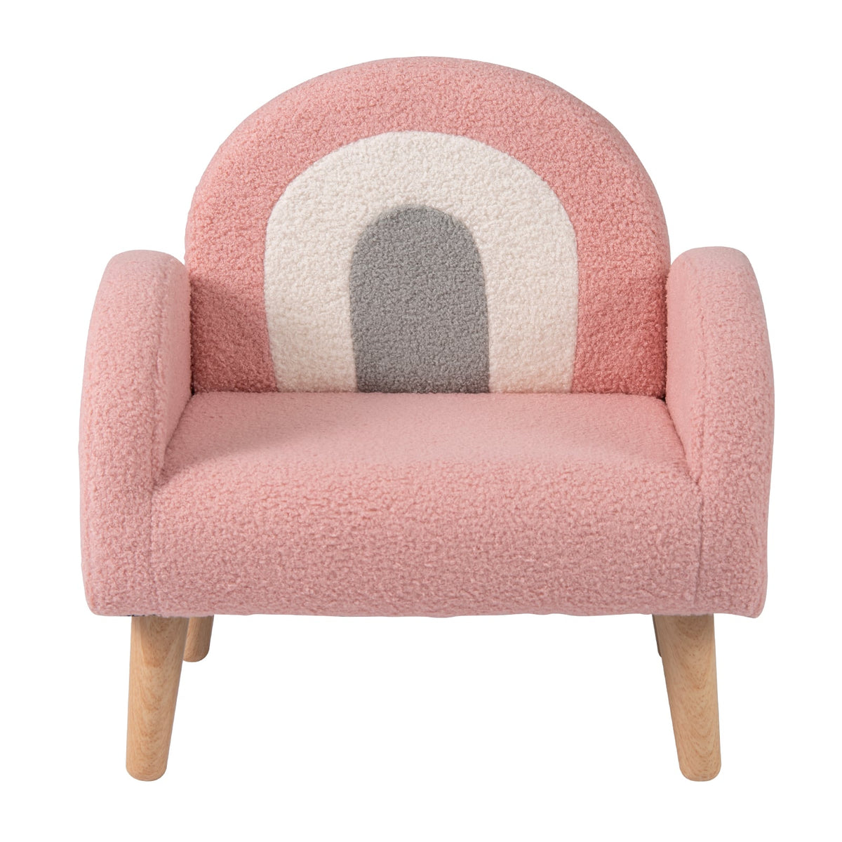 Kids Armchair with Comfy Backrest and Armrests-Pink-Kids Chairs-DECOROLALA