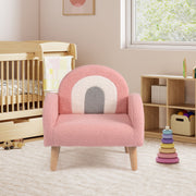 Kids Armchair with Comfy Backrest and Armrests-Pink-Kids Chairs-DECOROLALA