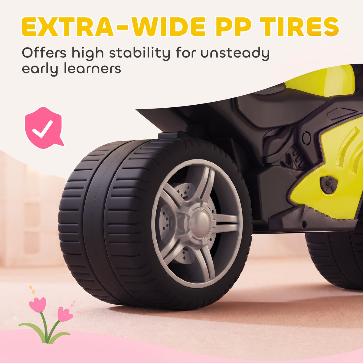 Balance Bike with Music and Wide Tires Baby Balance Bike for Toddlers 1-3 Years-Toys & Games > Baby & Toddler Toys > Riding & Rocking Toys-DECOROLALA