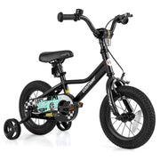 Kids Bike with Training Wheels, Adjustable Carbon Steel Frame-Kids Bike-DECOROLALA