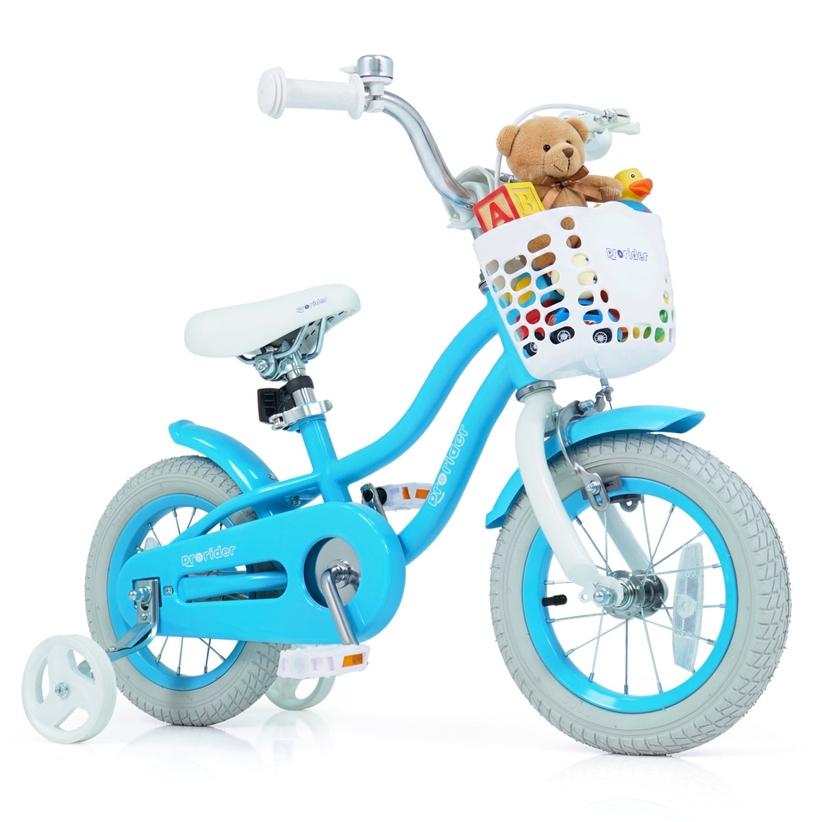 Kids Bike with Training Wheels and Dual Brakes - Adjustable Seat-Kids Bike-DECOROLALA