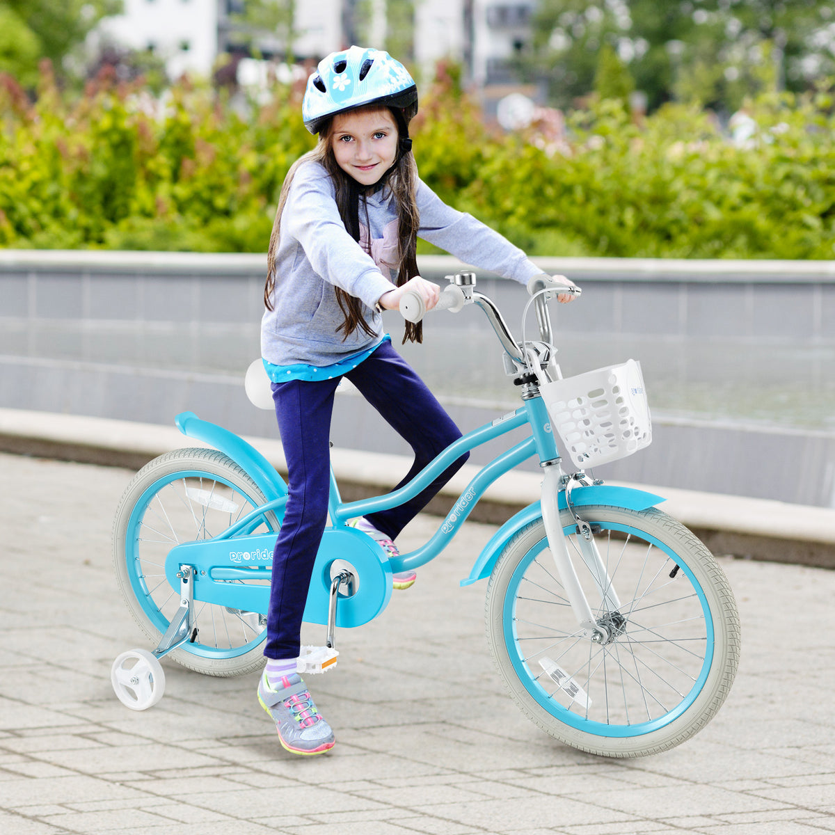 Kids Bike with Training Wheels and Dual Brakes - Adjustable Seat-Kids Bike-DECOROLALA