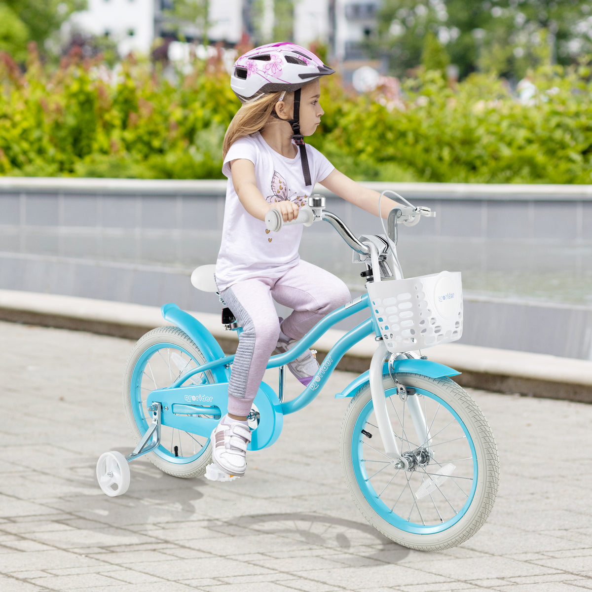 Kids Bike with Training Wheels and Dual Brakes - Adjustable Seat-Kids Bike-DECOROLALA