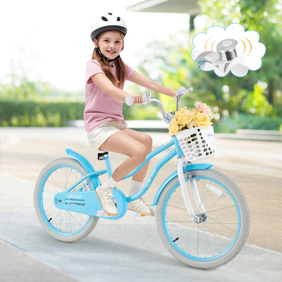 Kids Bike with Training Wheels and Dual Brakes - Adjustable Seat-Kids Bike-DECOROLALA