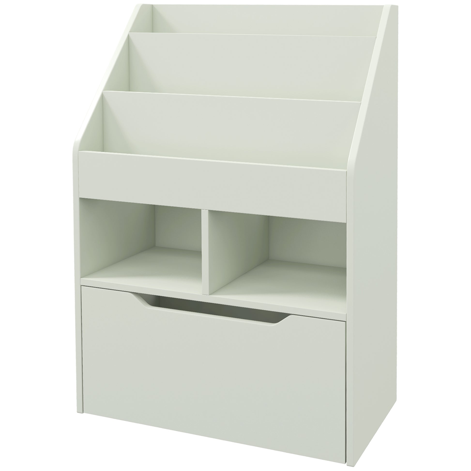 Kids Bookcase with Storage Drawer for Books, Reading Nook, for Classroom, Bedroom, Playroom, Green-Toys & Games > Toddler & Kids Furniture > Baby & Kids Storage-DECOROLALA