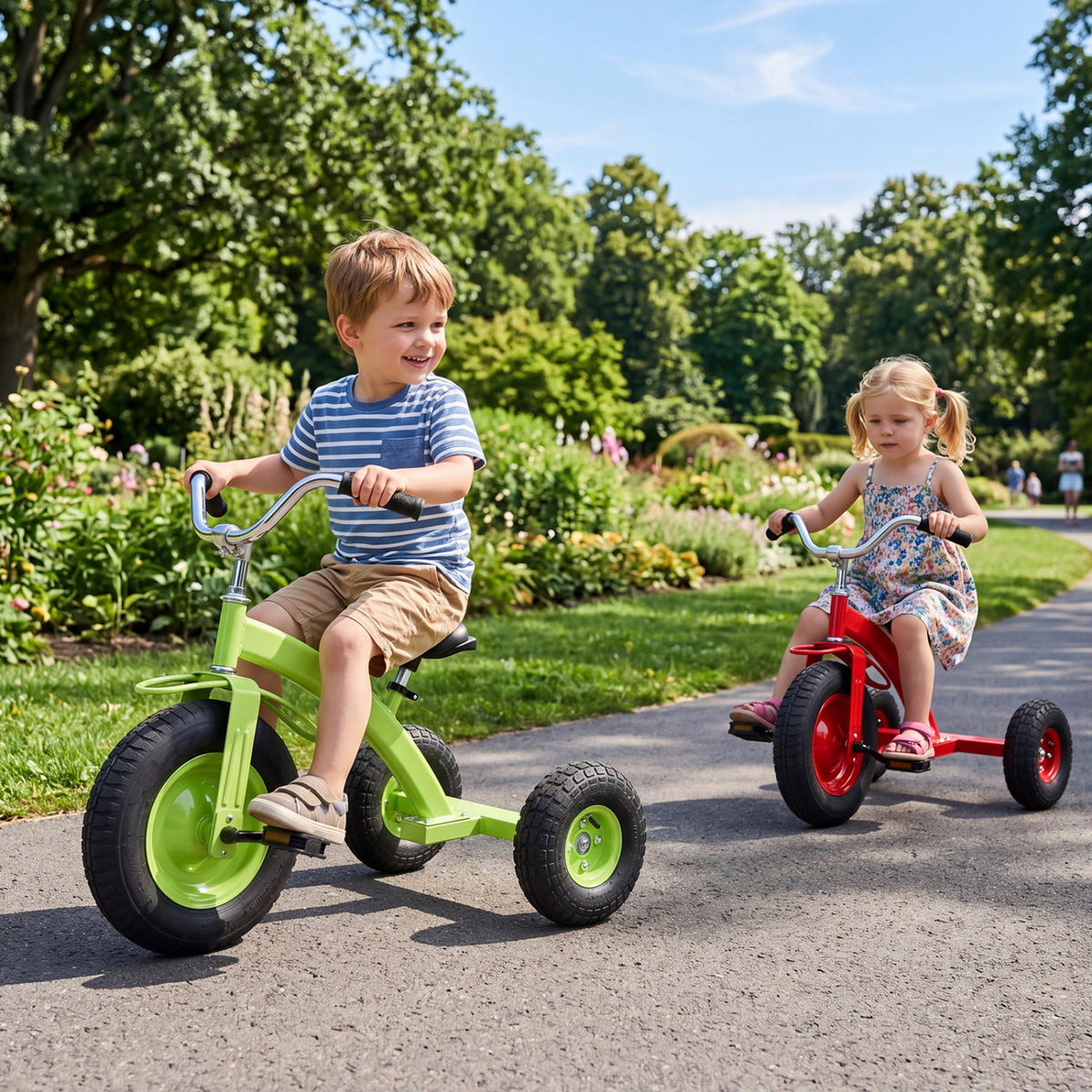 Kids Carbon Steel Bike with 15 Inch Inflatable Rubber Tires
