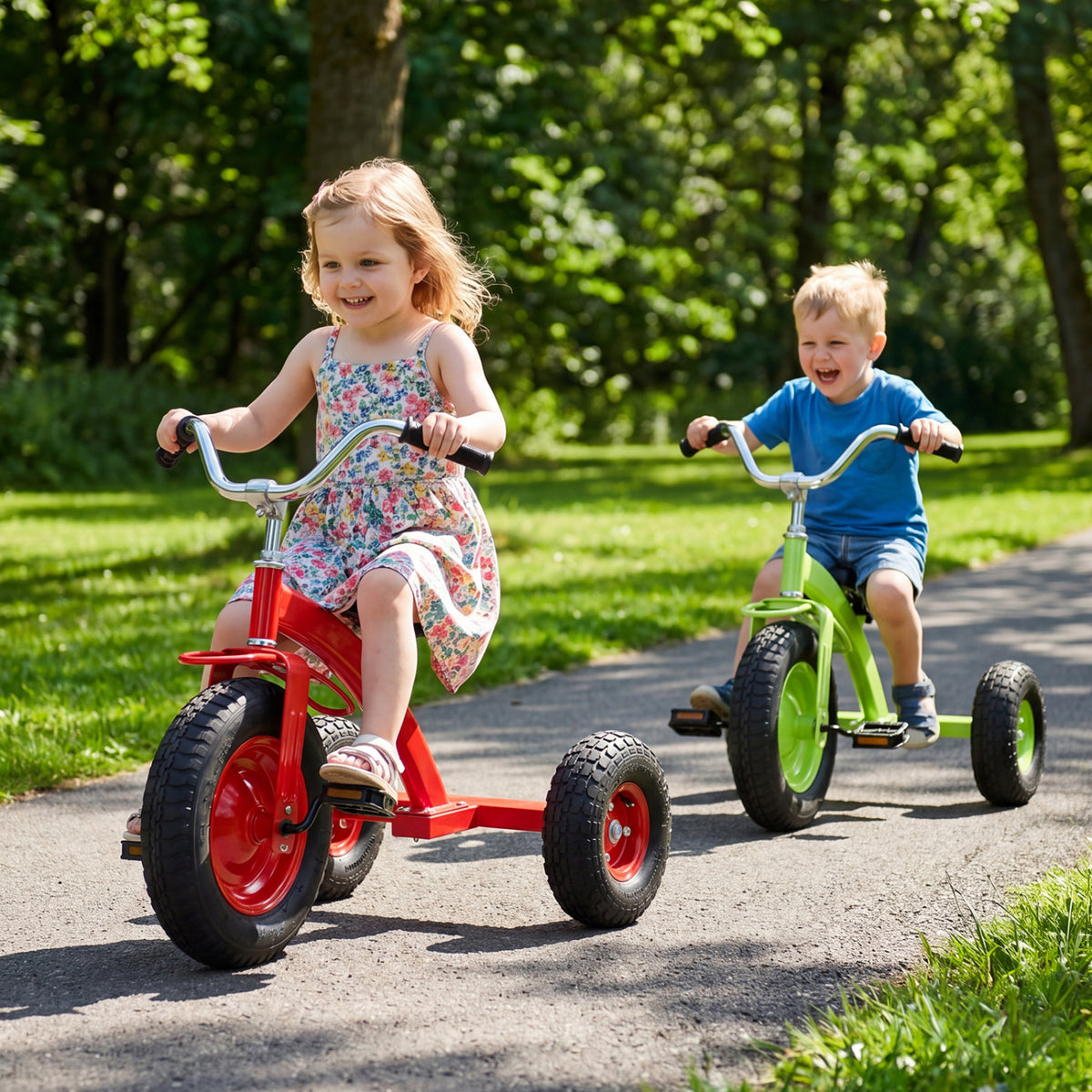 Kids Carbon Steel Bike with 15 Inch Inflatable Rubber Tires