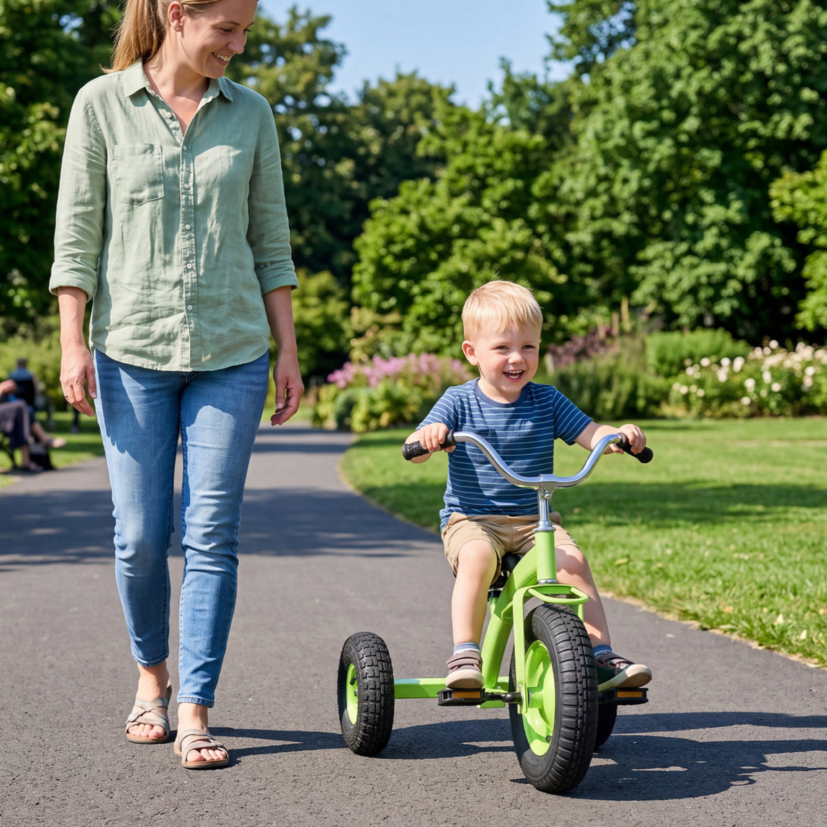 Kids Carbon Steel Bike with 15 Inch Inflatable Rubber Tires