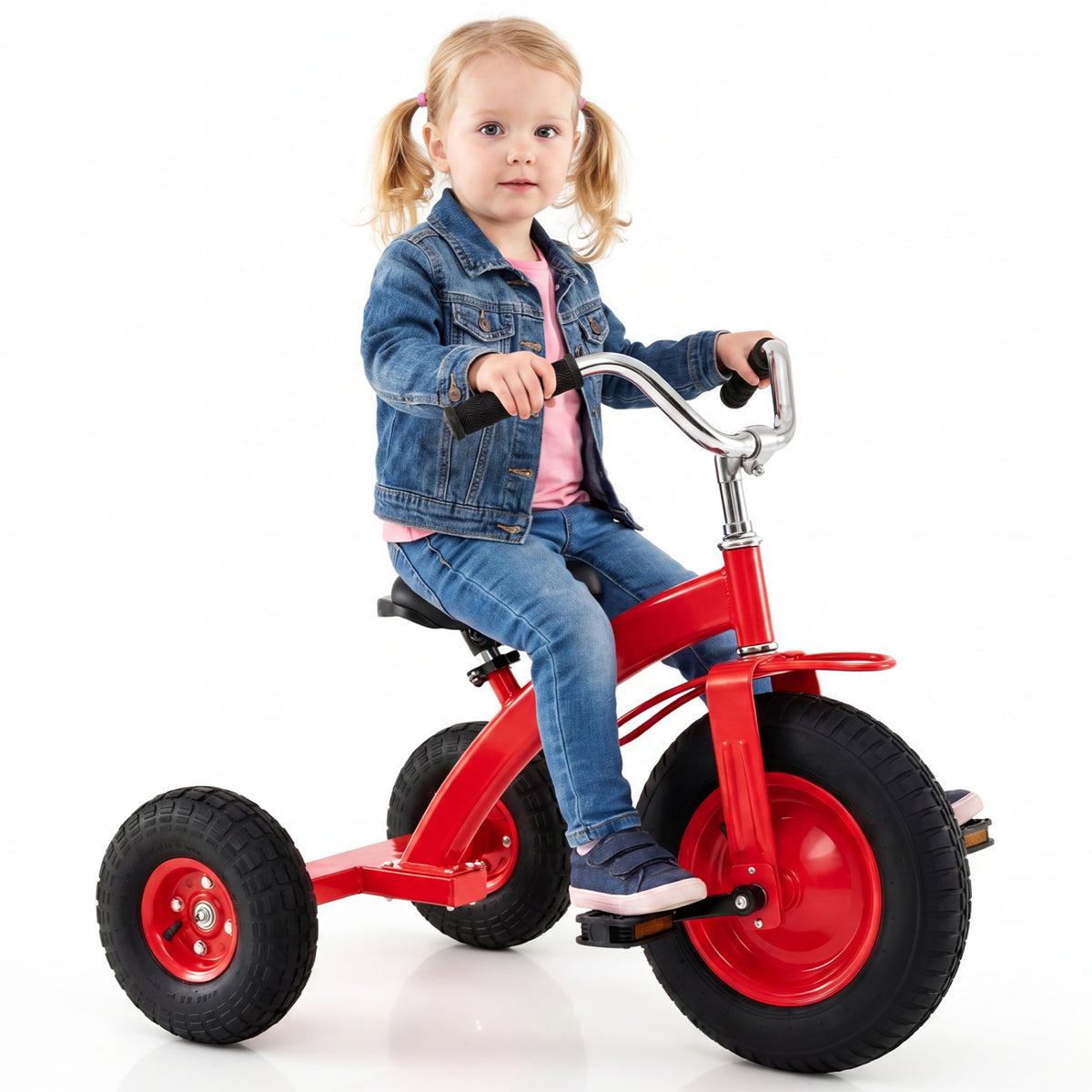 Kids Carbon Steel Bike with 15 Inch Inflatable Rubber Tires