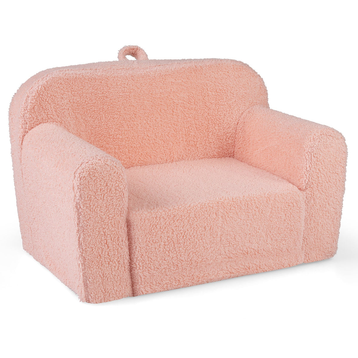 Kids Couch Portable Toddler Sofa with Anti-slip Base-Pink-Kids Chairs-DECOROLALA