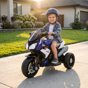 Kids Electric Motorcycle Ride-On Toy with 3 Wheels, Music, Horn, Lights-Toys & Games > Baby & Toddler Toys > Electric Ride-On Toys > Electric Motorcycles-DECOROLALA