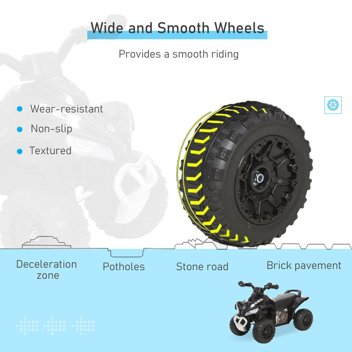 No Power Baby Ride on Toy, Kids Ride on Car Foot to Floor Sliding 4 Wheels with Music, Lightening, for 18-36 M-Toys & Games > Baby & Toddler Toys > Riding & Rocking Toys > Push Cars for Toddlers-DECOROLALA