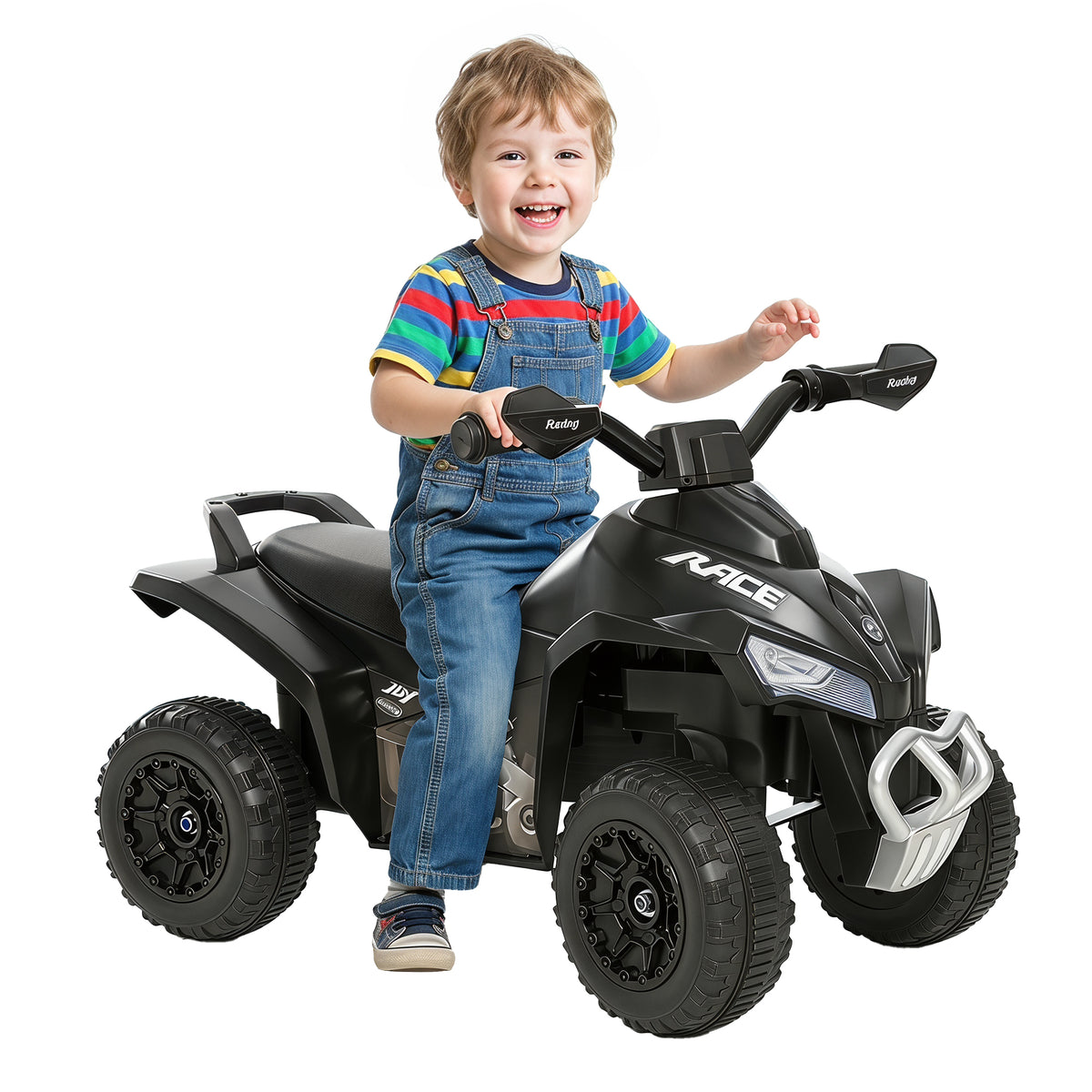 No Power Baby Ride on Toy, Kids Ride on Car Foot to Floor Sliding 4 Wheels with Music, Lightening, for 18-36 M-Toys & Games > Baby & Toddler Toys > Riding & Rocking Toys > Push Cars for Toddlers-DECOROLALA