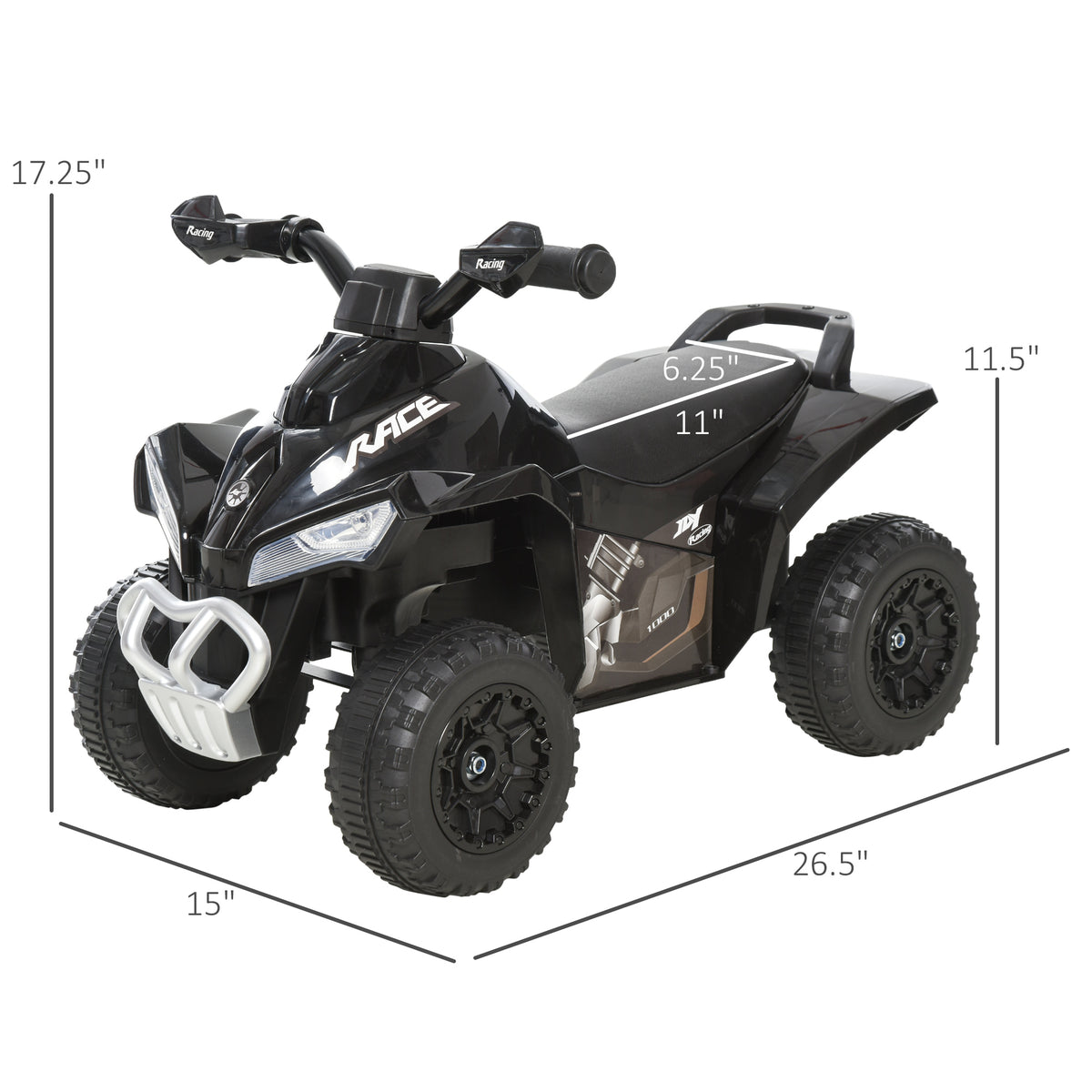 No Power Baby Ride on Toy, Kids Ride on Car Foot to Floor Sliding 4 Wheels with Music, Lightening, for 18-36 M-Toys & Games > Baby & Toddler Toys > Riding & Rocking Toys > Push Cars for Toddlers-DECOROLALA