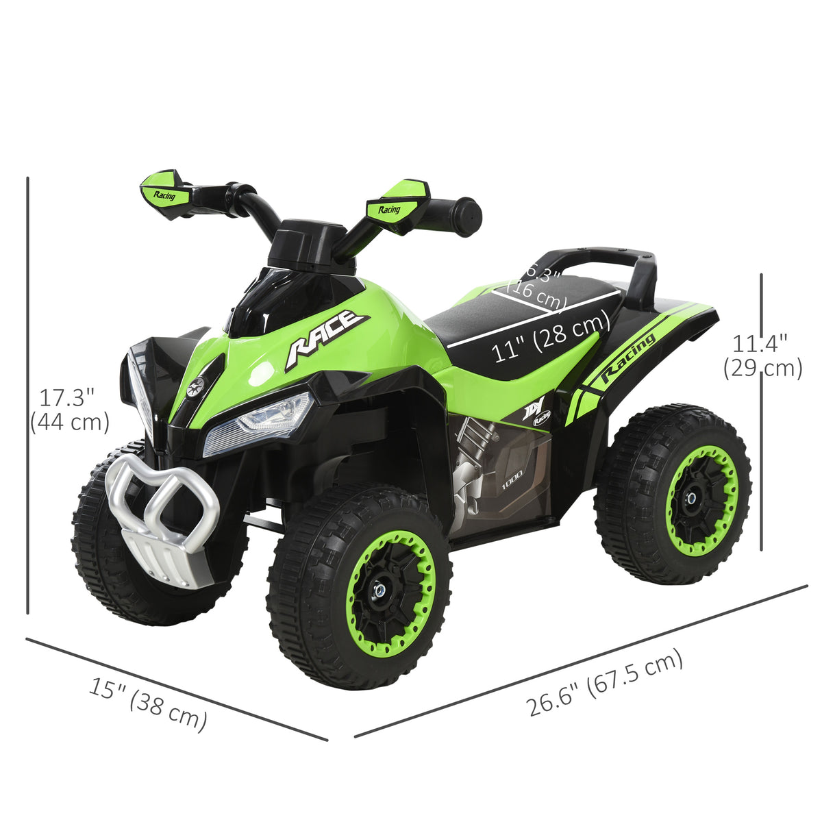 No Power Baby Ride on Toy, Kids Ride on Car Foot to Floor Sliding 4 Wheels with Music, Lightening, for 18-36 M-Toys & Games > Baby & Toddler Toys > Riding & Rocking Toys > Push Cars for Toddlers-DECOROLALA