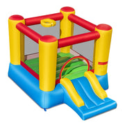 Château gonflable pour enfants avec toboggan et soufflerie de 550 W