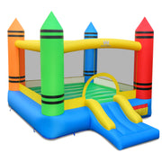 Kids Inflatable Bounce House with Slide and Ocean Balls Not Included Blower