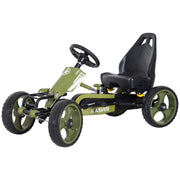 Pedal Go Kart with Adjustable Seat, EVA Tyres, Safety Handbrake, for Ages 3-6 Years Old, Green-Toys & Games > Baby & Toddler Toys > Riding & Rocking Toys > Pedal Go Karts for Kids-DECOROLALA