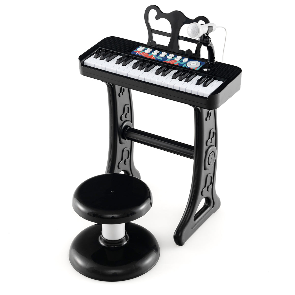 Clavier piano jouet pour enfants à 37 touches avec microphone, pour enfants de 3 ans et plus