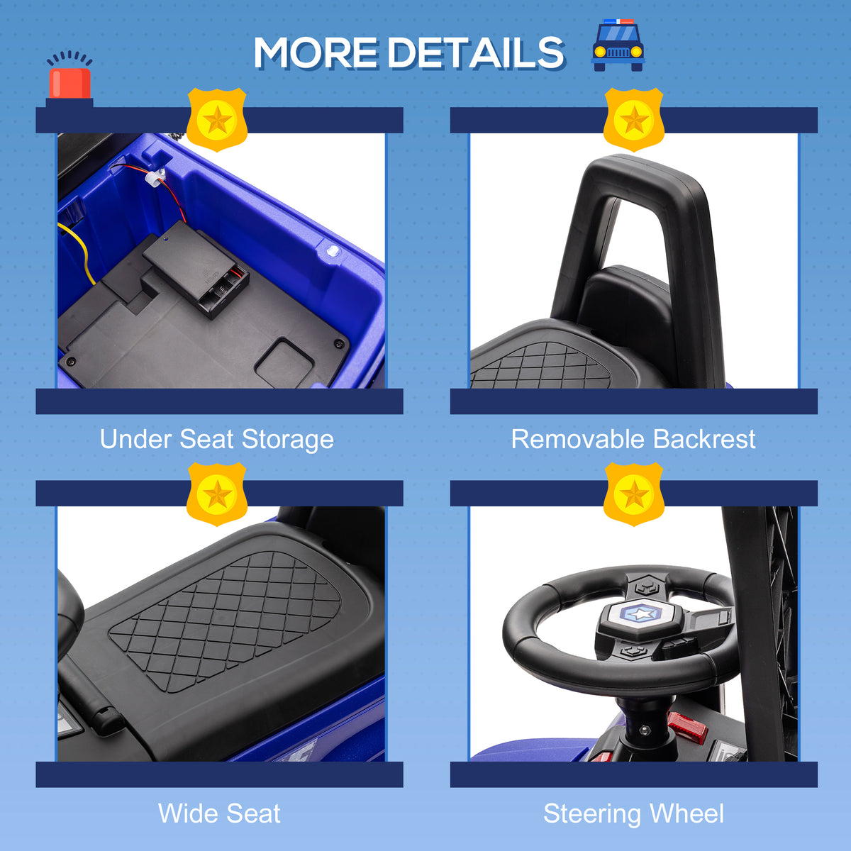 Kids Ride On Sliding Car with Hidden Under Seat Storage, Foot-to-Floor Design-Toys & Games > Baby & Toddler Toys > Riding & Rocking Toys > Push Cars for Toddlers-DECOROLALA