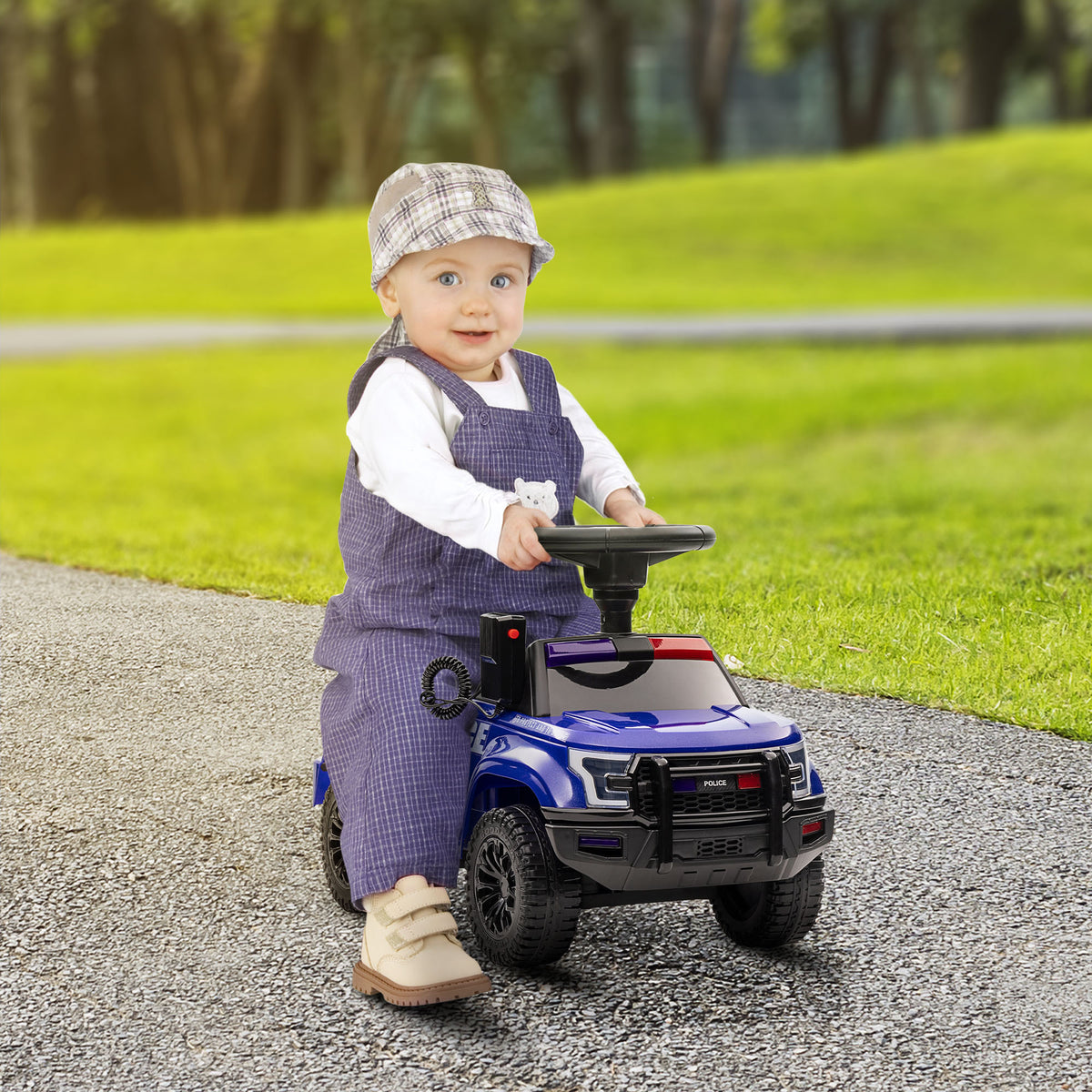 Kids Ride On Sliding Car with Hidden Under Seat Storage, Foot-to-Floor Design-Toys & Games > Baby & Toddler Toys > Riding & Rocking Toys > Push Cars for Toddlers-DECOROLALA