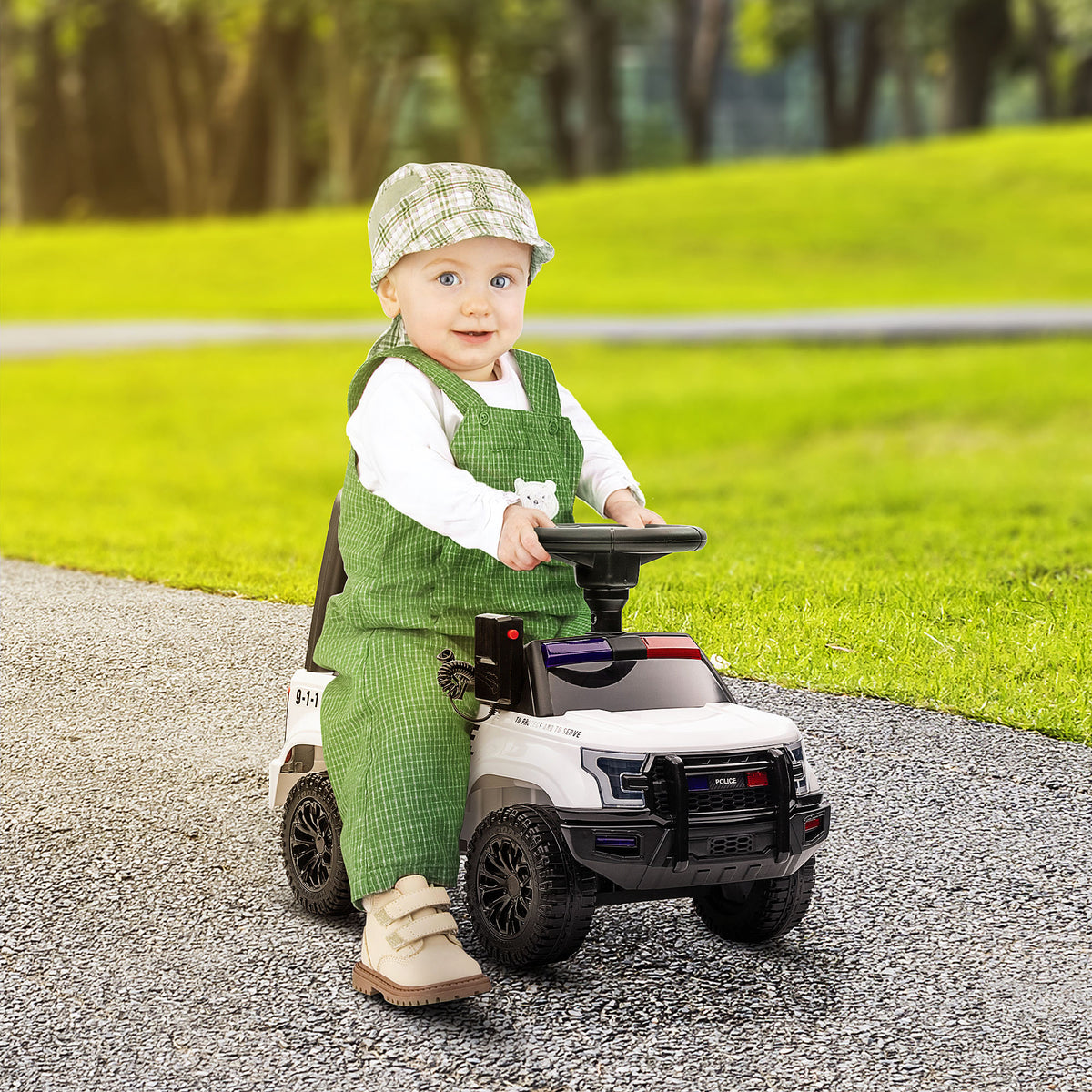 Kids Ride On Sliding Car with Hidden Under Seat Storage, Foot-to-Floor Design-Toys & Games > Baby & Toddler Toys > Riding & Rocking Toys > Push Cars for Toddlers-DECOROLALA