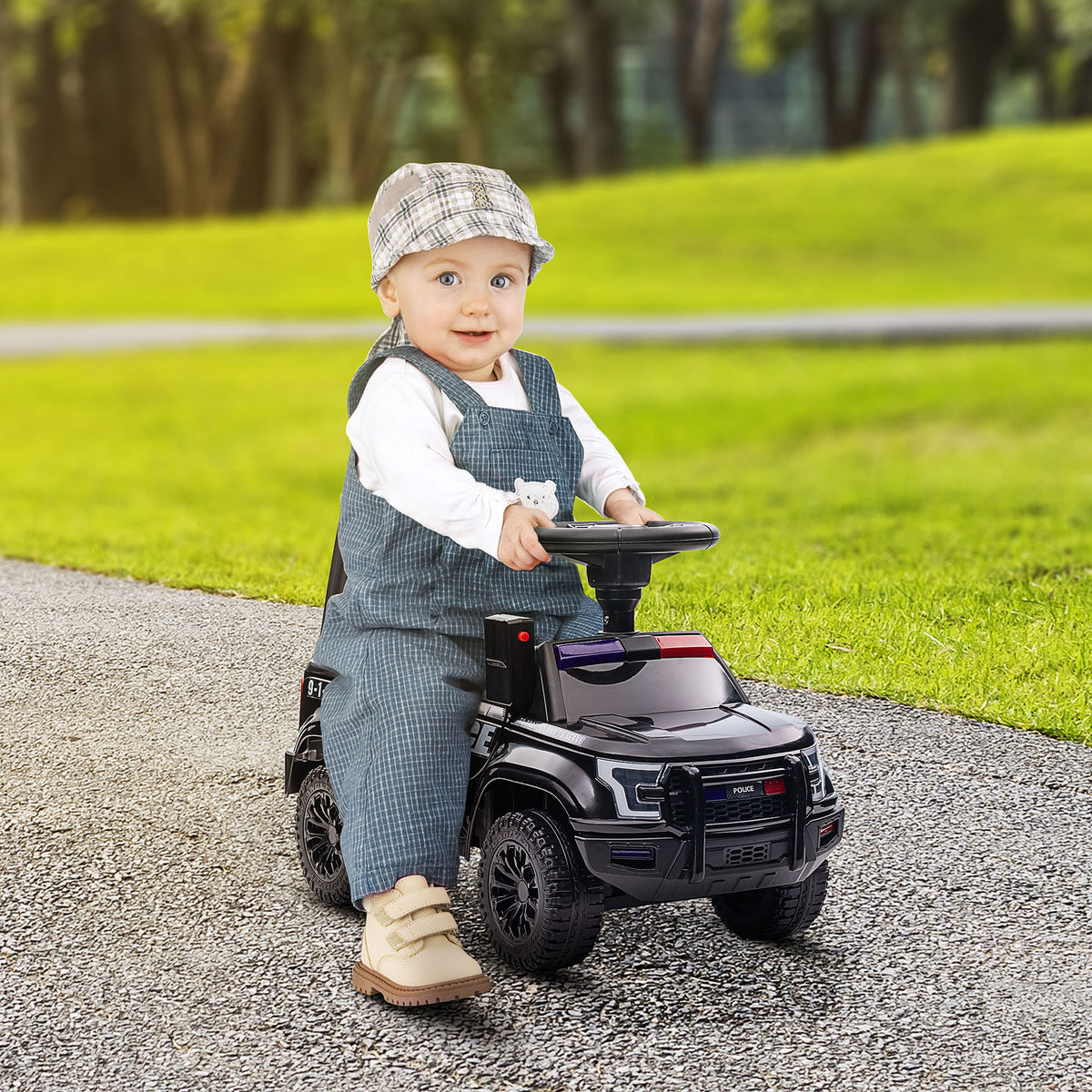 Kids Ride On Sliding Car with Hidden Under Seat Storage, Foot-to-Floor Design-Toys & Games > Baby & Toddler Toys > Riding & Rocking Toys > Push Cars for Toddlers-DECOROLALA