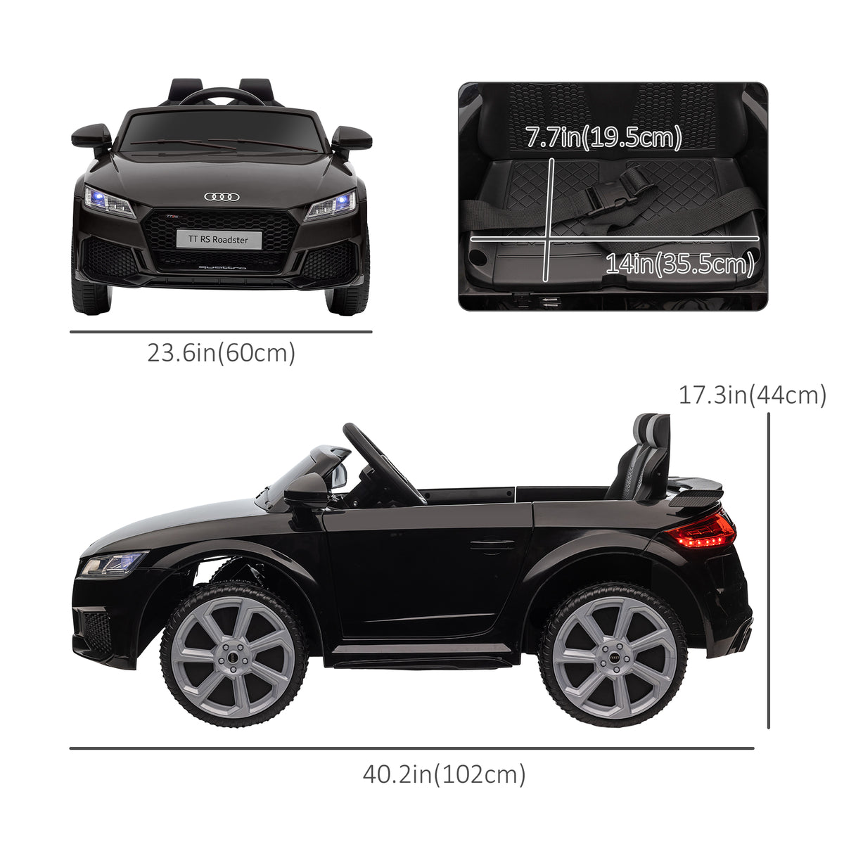 Officially Licensed Kids Ride-On Car 6V Battery Powered Vehicle Perfect Gift For Kids with Remote Control, Suspension Wheel, Adjustable Speed, Black-Toys & Games > Baby & Toddler Toys > Electric Ride-On Toys > Electric Toy Cars-DECOROLALA