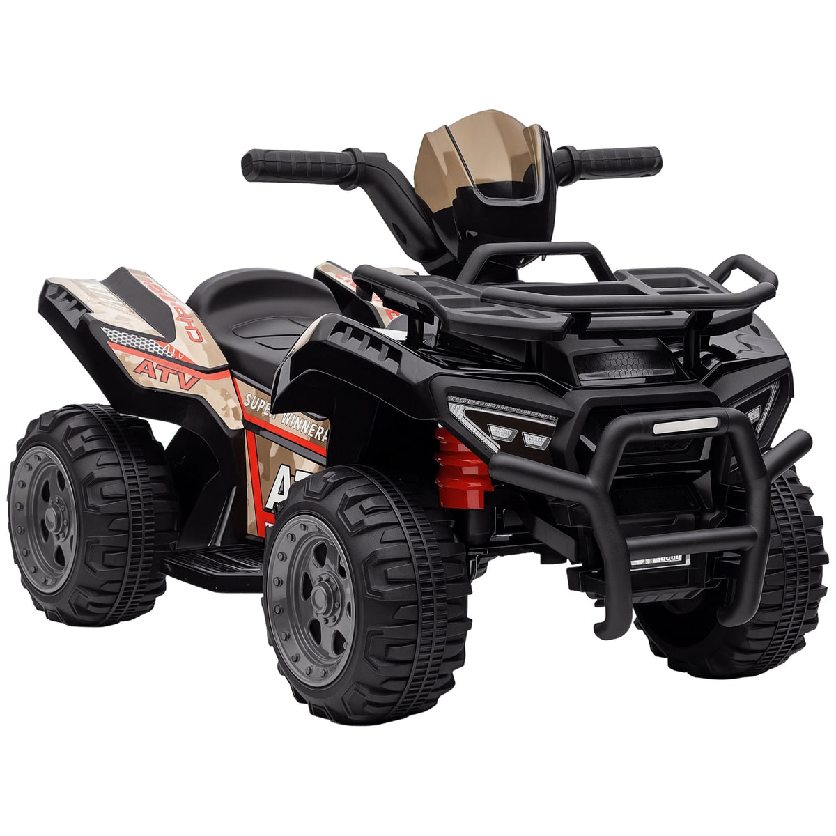 Kids Ride-on ATV Quad Bike Four Wheeler Car with Music, 6V Battery Powered Motorcycle for 18-36 Months-Toys & Games > Baby & Toddler Toys > Electric Ride-On Toys > Electric Toy Cars-DECOROLALA