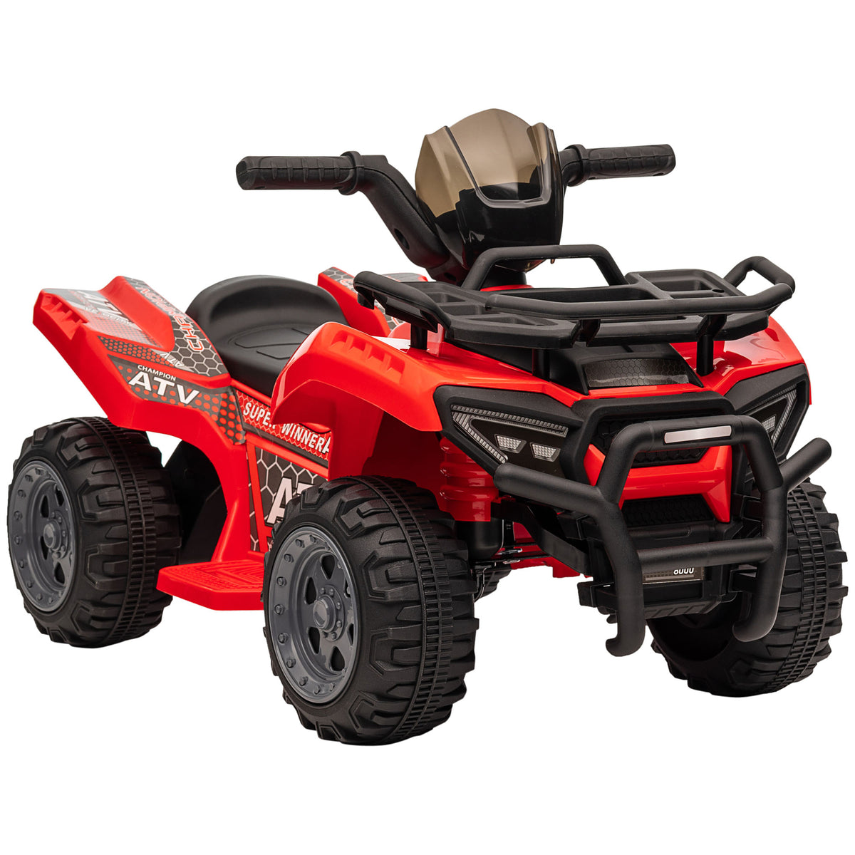 Kids Ride-on ATV Quad Bike Four Wheeler Car with Music, 6V Battery Powered Motorcycle for 18-36 Months-Toys & Games > Baby & Toddler Toys > Electric Ride-On Toys > Electric Toy Cars-DECOROLALA