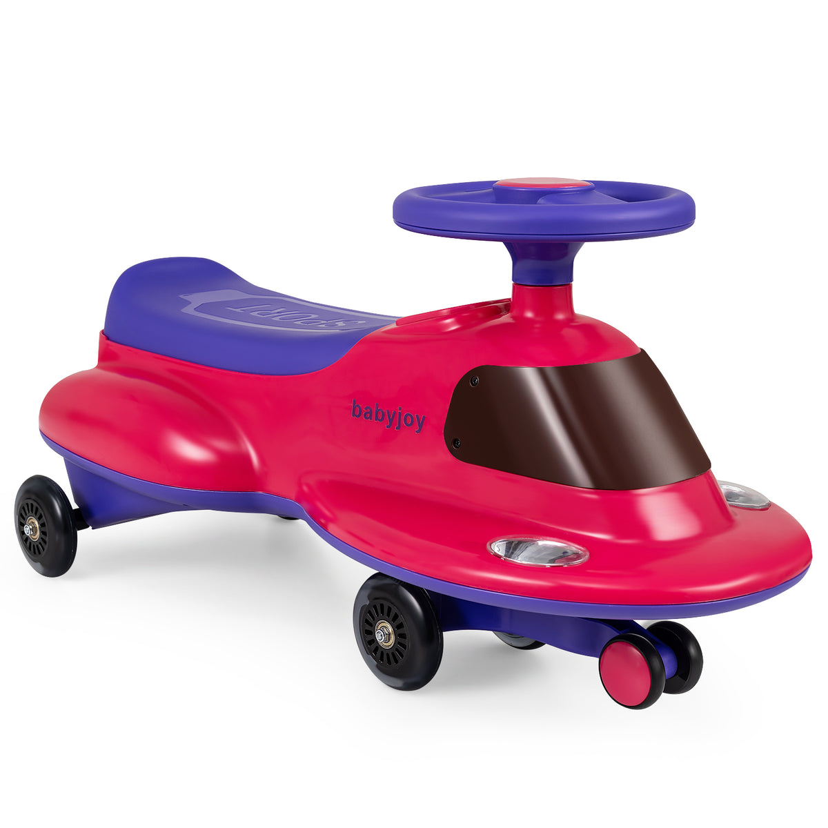 Kids Ride On Toy with Under-seat Storage and LED Flashing Wheels