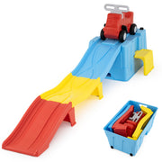 Kids Ride on Toy with Storage Box and Downhill Race Tracks