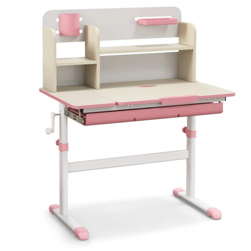 Kid's Room Bundle: Kids Study Desk and Wooden Cabinet-Baby & Kids Products-DECOROLALA