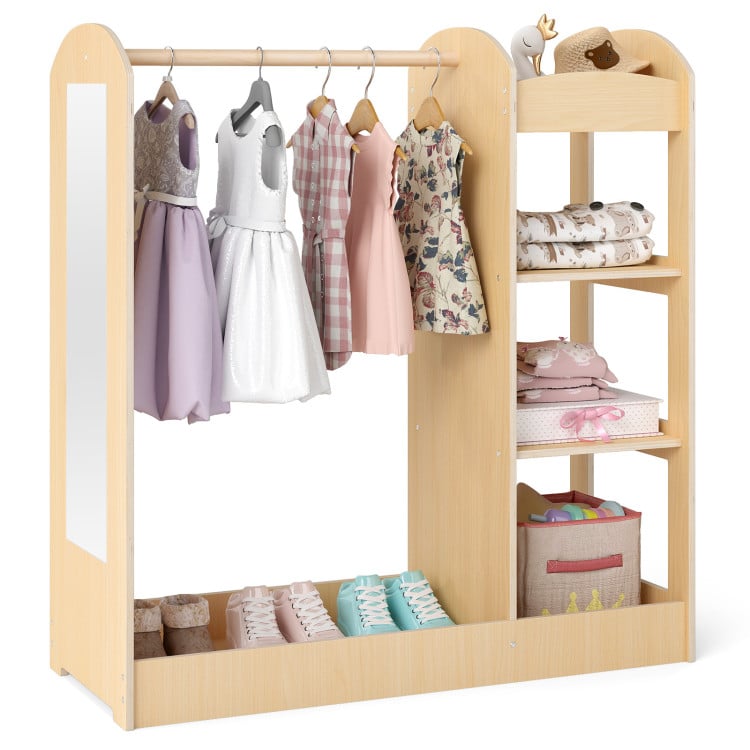 Kids Room Set: Recliner + Natural Study Desk & Chair + 4-ft Christmas Tree + Natural Dress-Up Storage-Kids Furniture-DECOROLALA