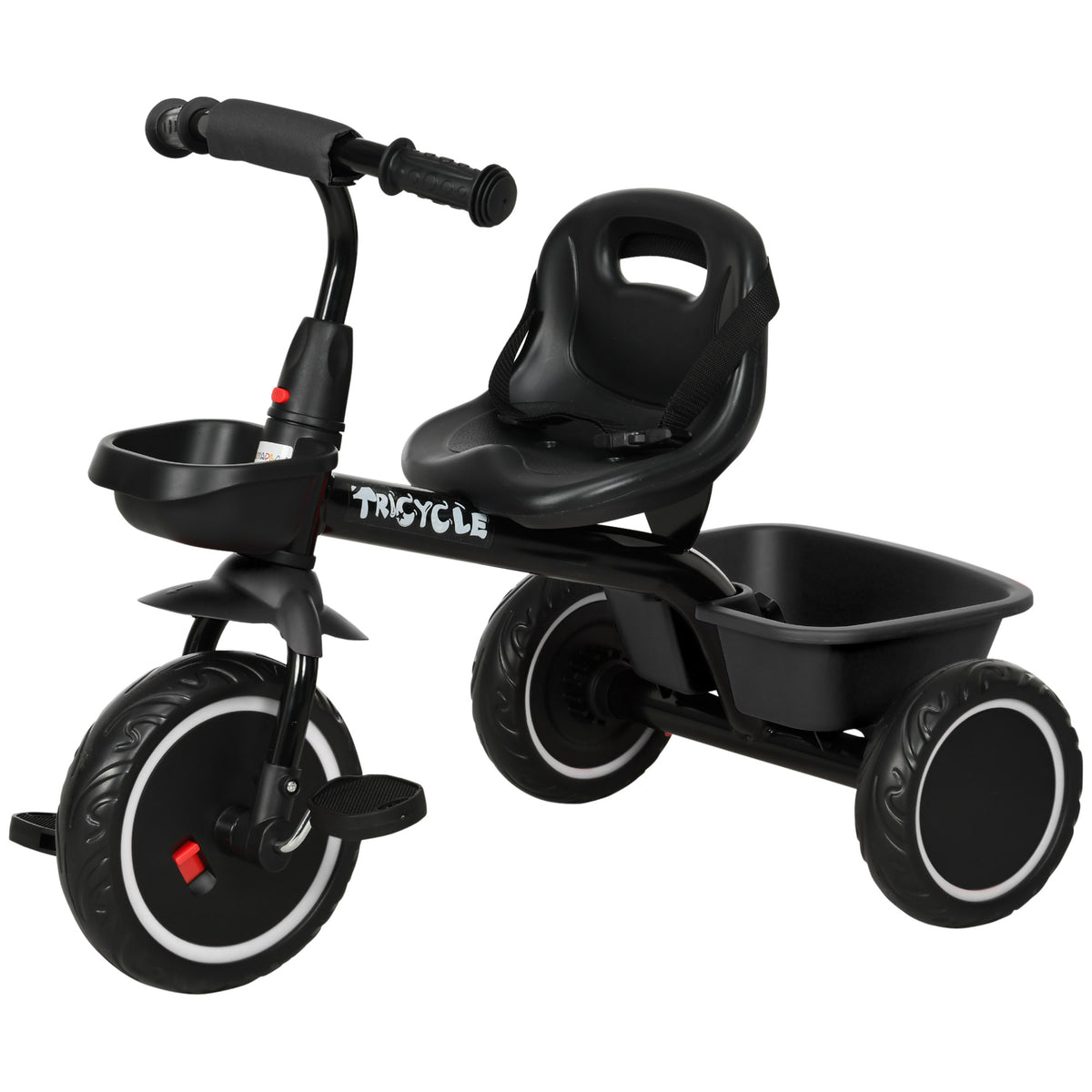 Tricycle for 2-5 Years Old, Toddler Bike with Adjustable Seat-Toys & Games > Baby & Toddler Toys > Riding & Rocking Toys > Tricycles for Kids-DECOROLALA