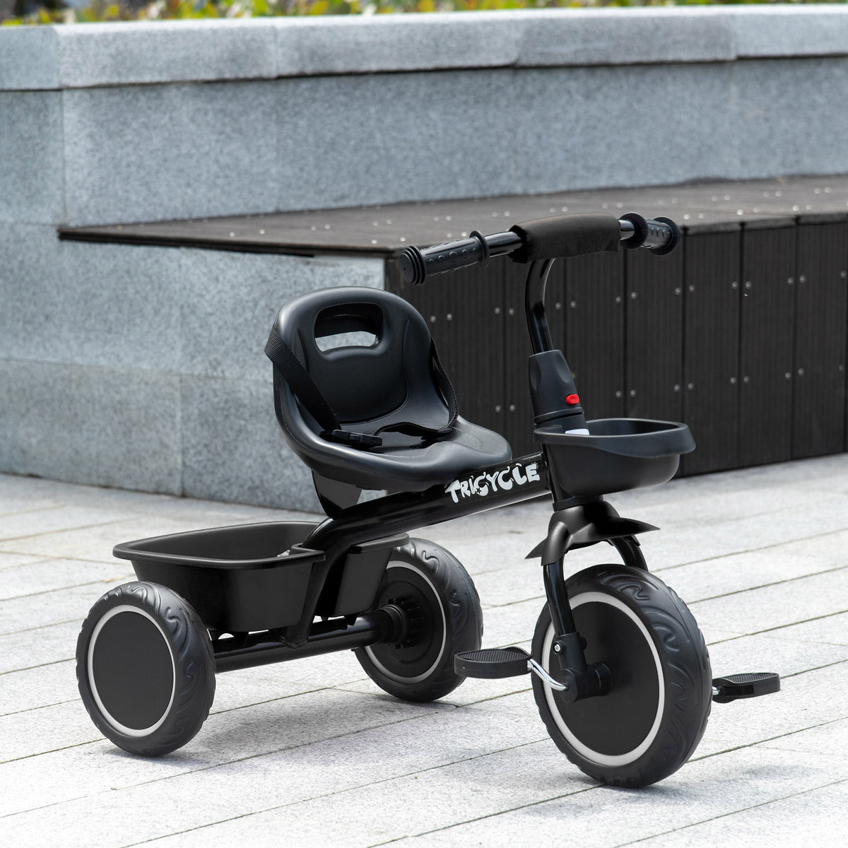 Tricycle for 2-5 Years Old, Toddler Bike with Adjustable Seat-Toys & Games > Baby & Toddler Toys > Riding & Rocking Toys > Tricycles for Kids-DECOROLALA