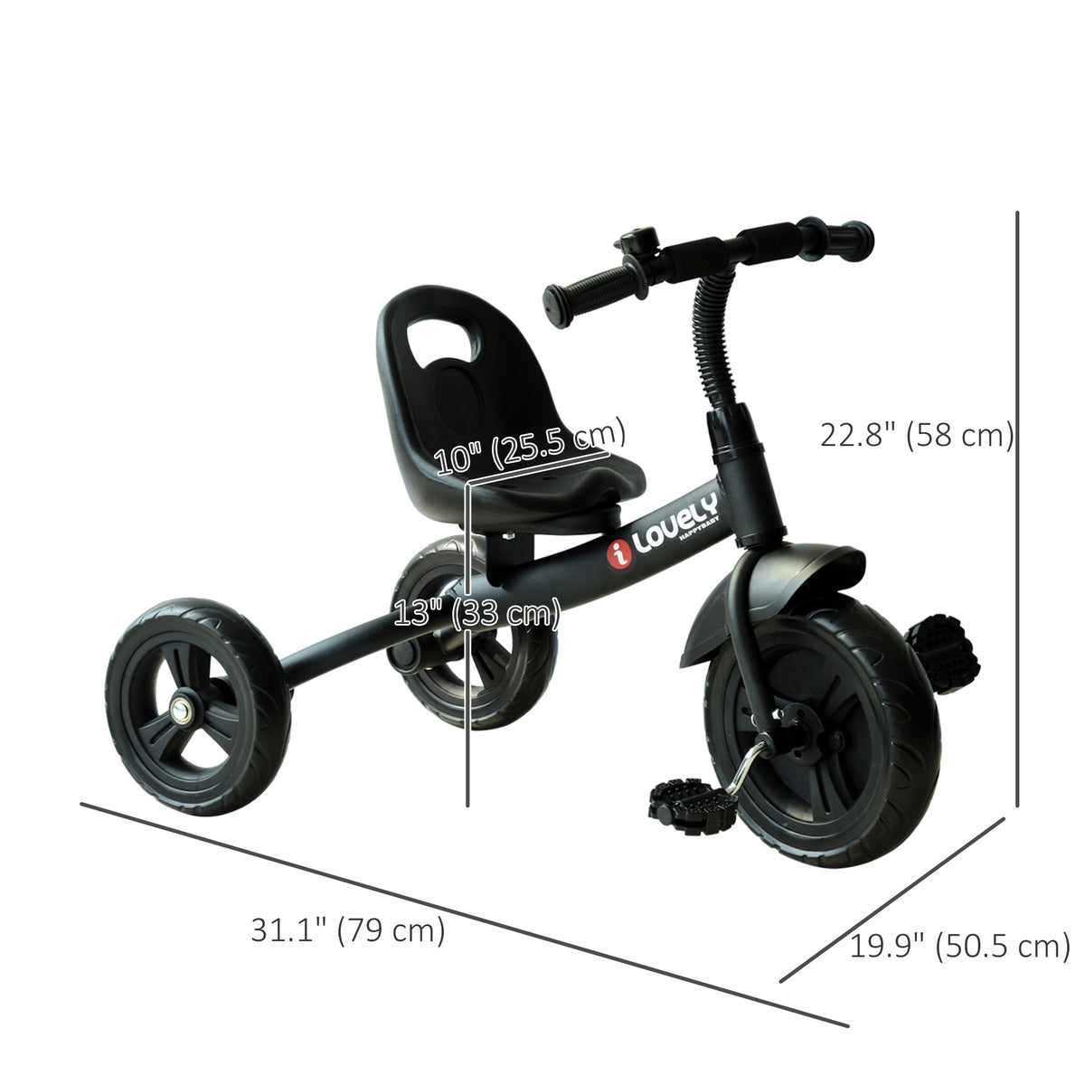 Kids Tricycle for Children Ages 18+ Months, Indoor Outdoor Toddler Trike for Boy and Girl Birthday-Toys & Games > Baby & Toddler Toys > Riding & Rocking Toys > Tricycles for Kids-DECOROLALA