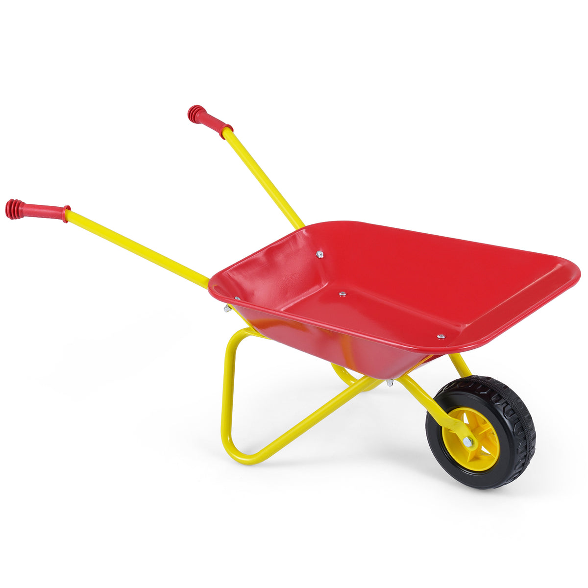 Brouette pour enfants avec roues tout-terrain-Rouge