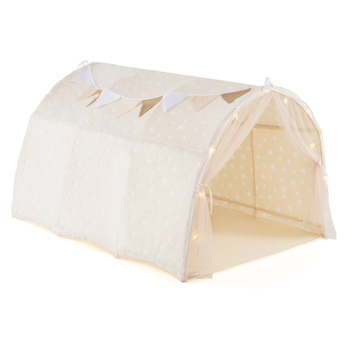Tente de lit pour enfants, lit superposé simple Kids Dream avec étoiles et lumières phosphorescentes