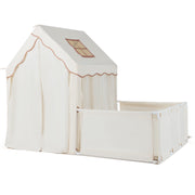 Tente de jeu pour enfants avec parc, maison de jeu 2-en-1 pour tout-petits avec espace de jeu extérieur