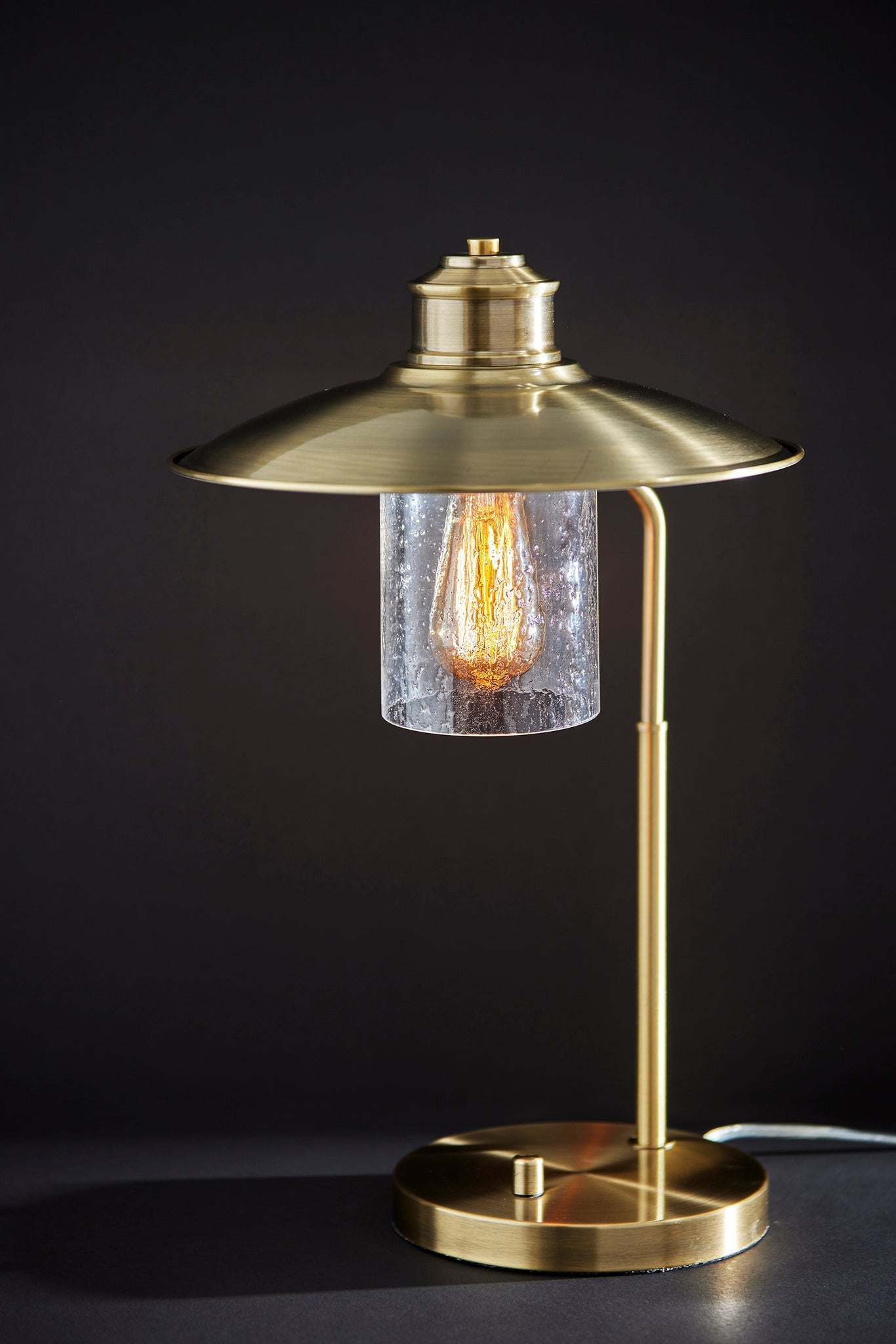 Kieran Desk Lamp - Antique Brass-Lighting-DECOROLALA