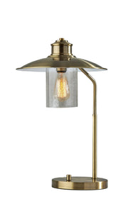 Kieran Desk Lamp - Antique Brass-Lighting-DECOROLALA