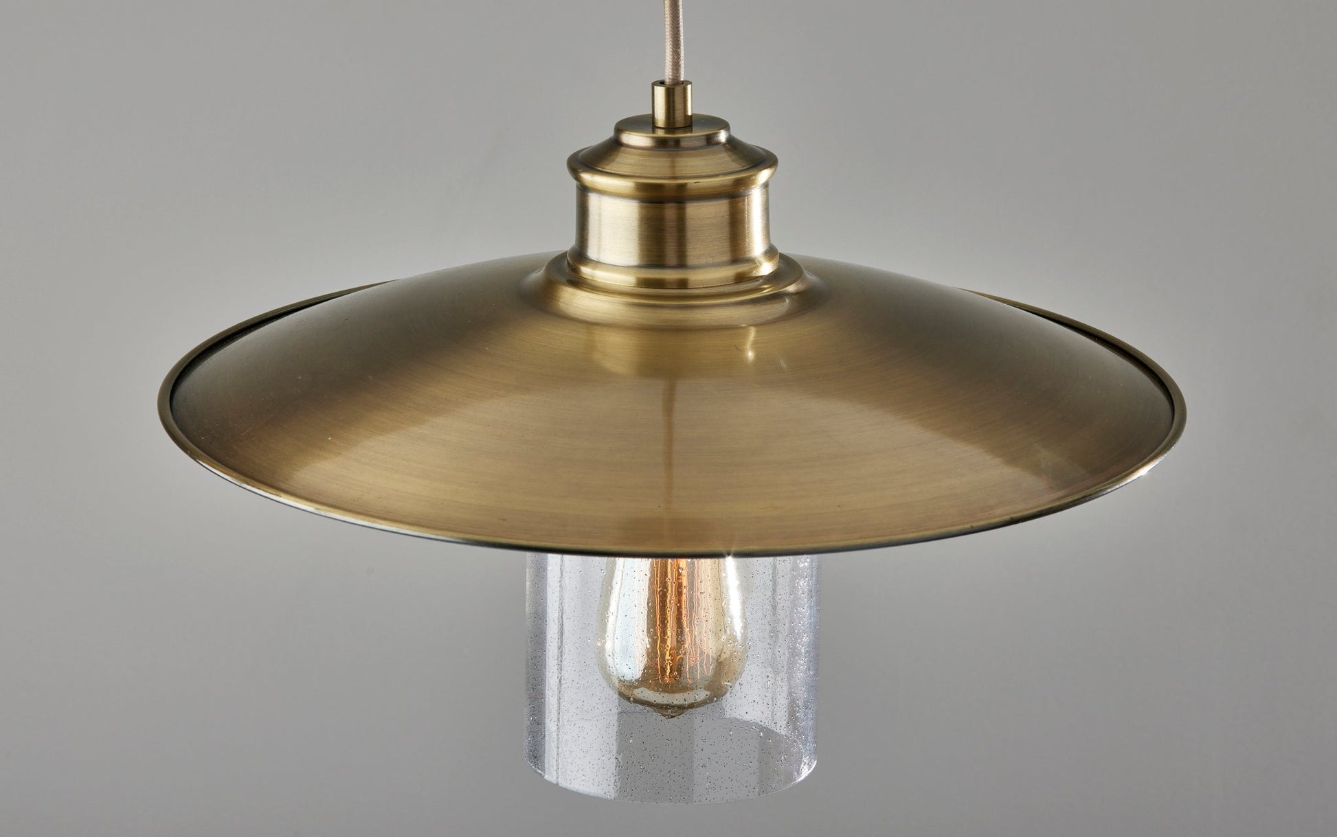 Kieran Pendant Light Antique Brass-Lighting-DECOROLALA