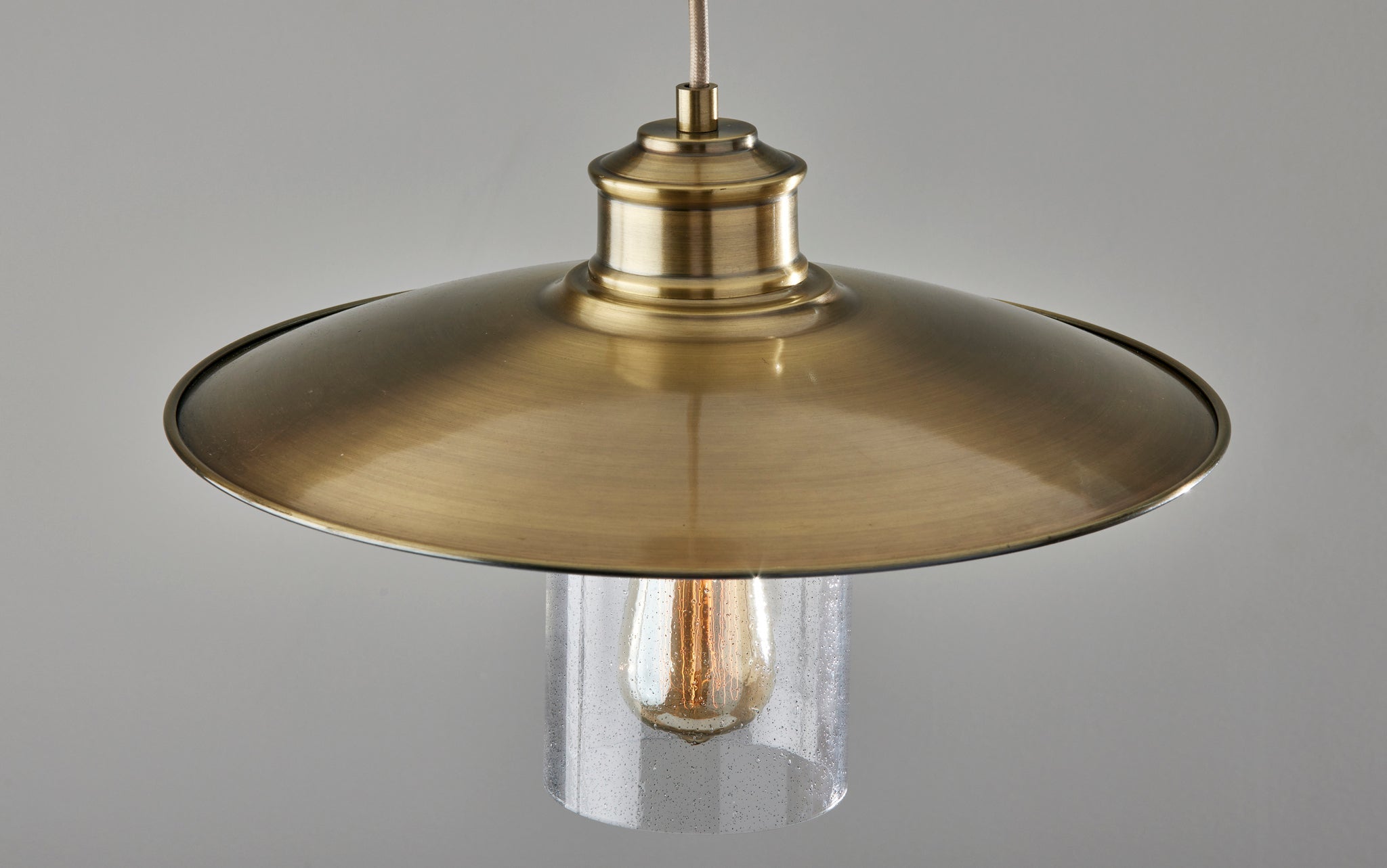 Kieran Pendant Light Antique Brass-Lighting-DECOROLALA