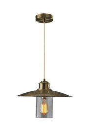 Kieran Pendant Light Antique Brass-Lighting-DECOROLALA
