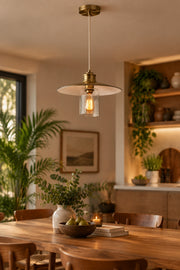 Kieran Pendant Light Antique Brass-Lighting-DECOROLALA
