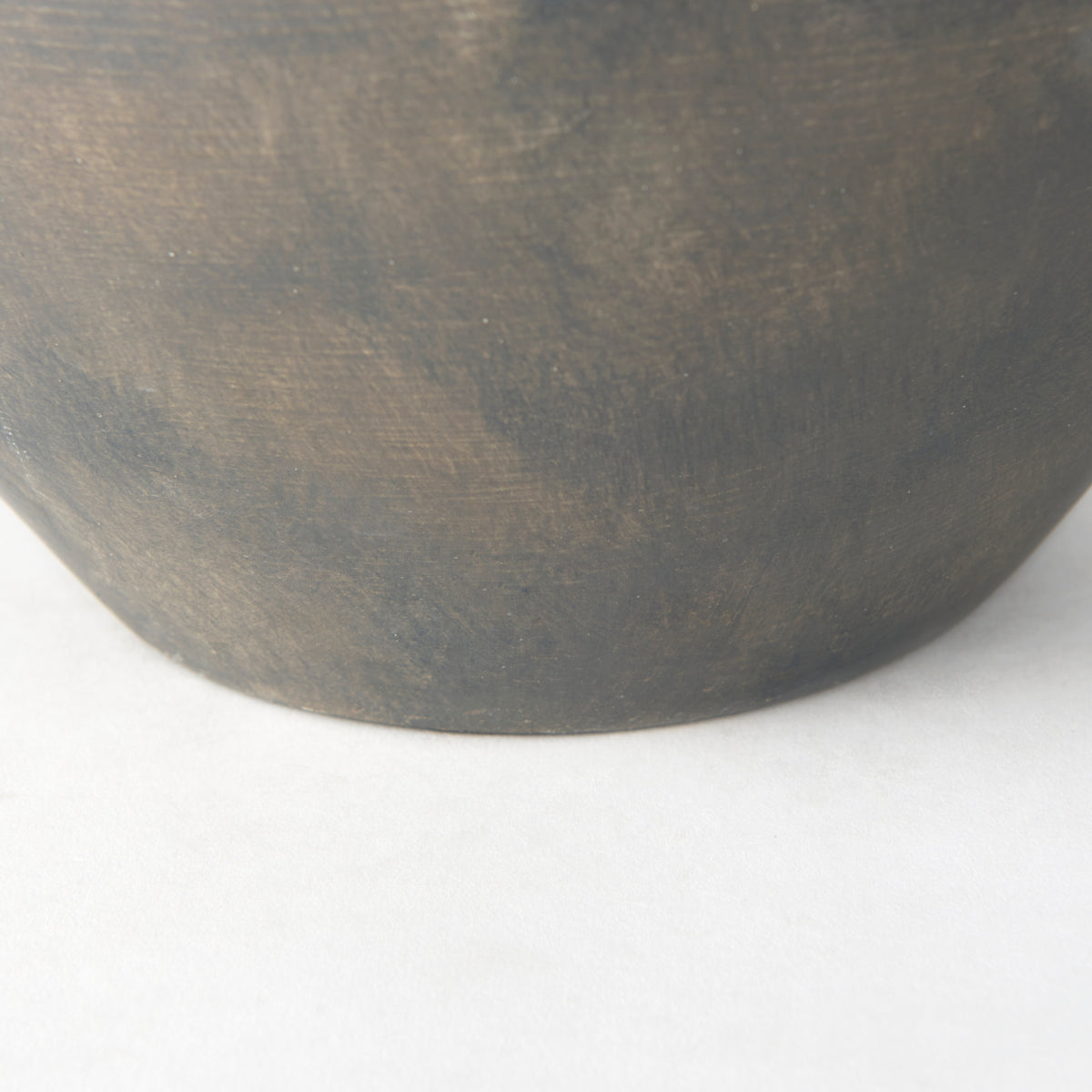 Kilian Short Brown-Gray Double Ear Vase-Vase-DECOROLALA